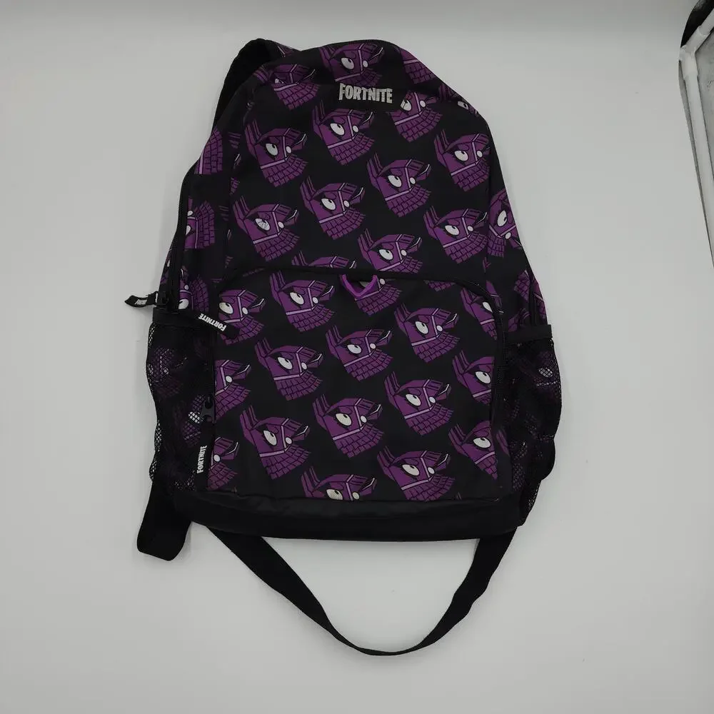 Fortnite Llama Loot Pinata Kids' Black Purple Backpack